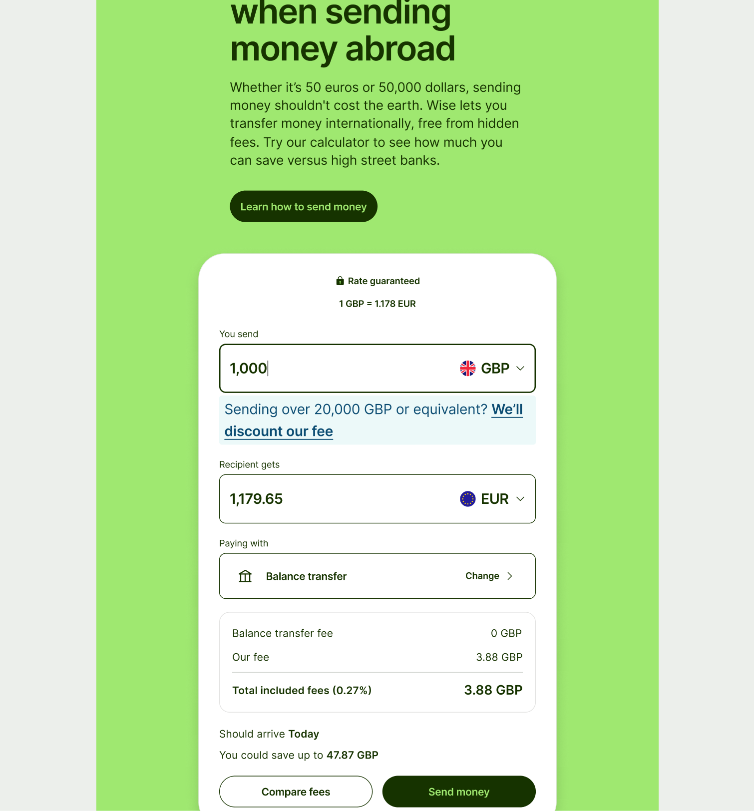 Feature Section Interactive pattern on tablet