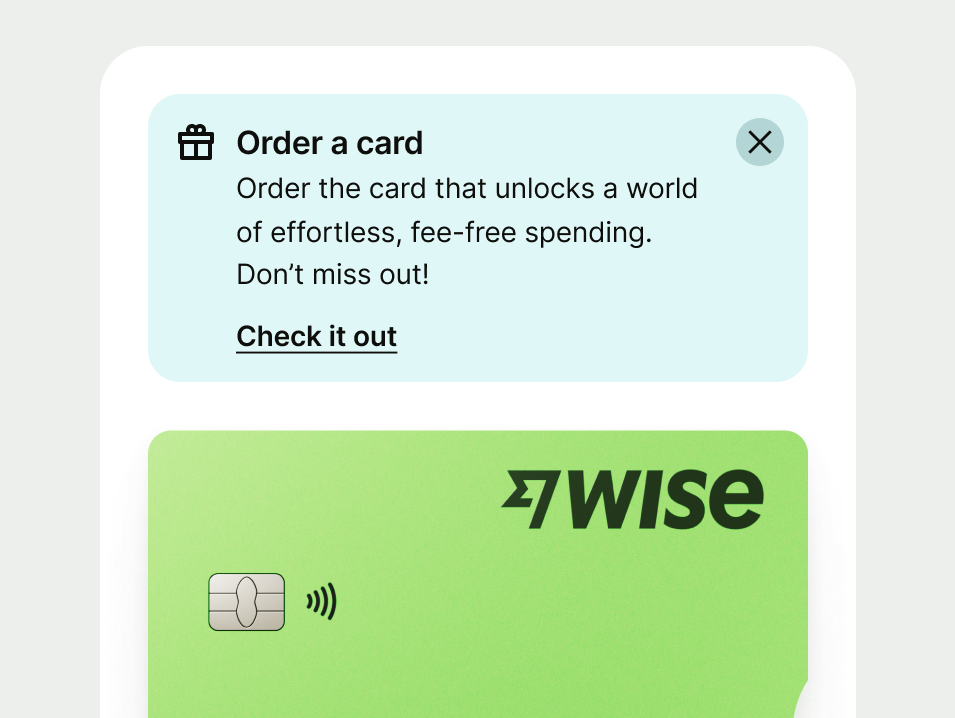 Proposition info prompt in a card section