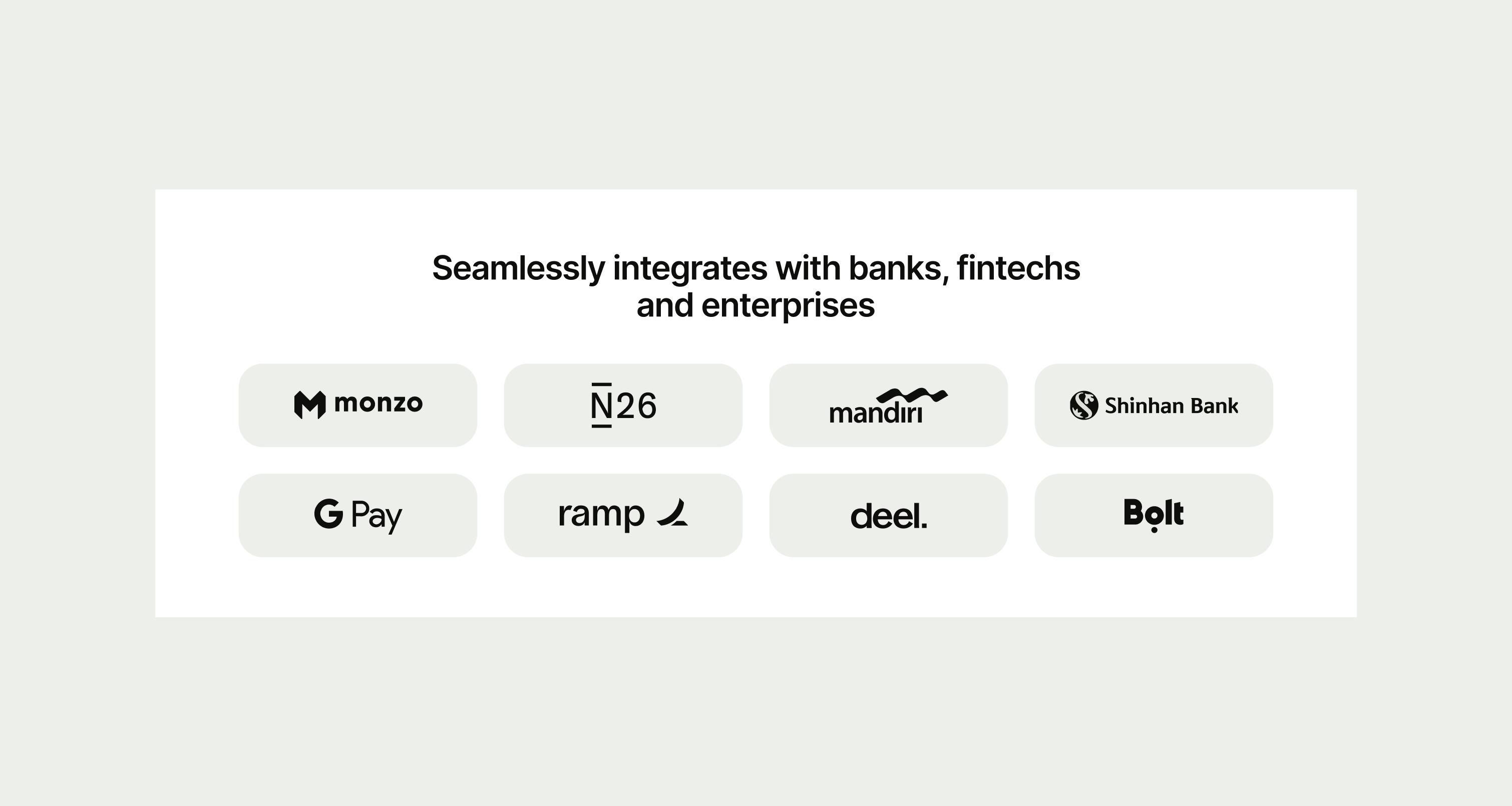 Logo Grid pattern on desktop
