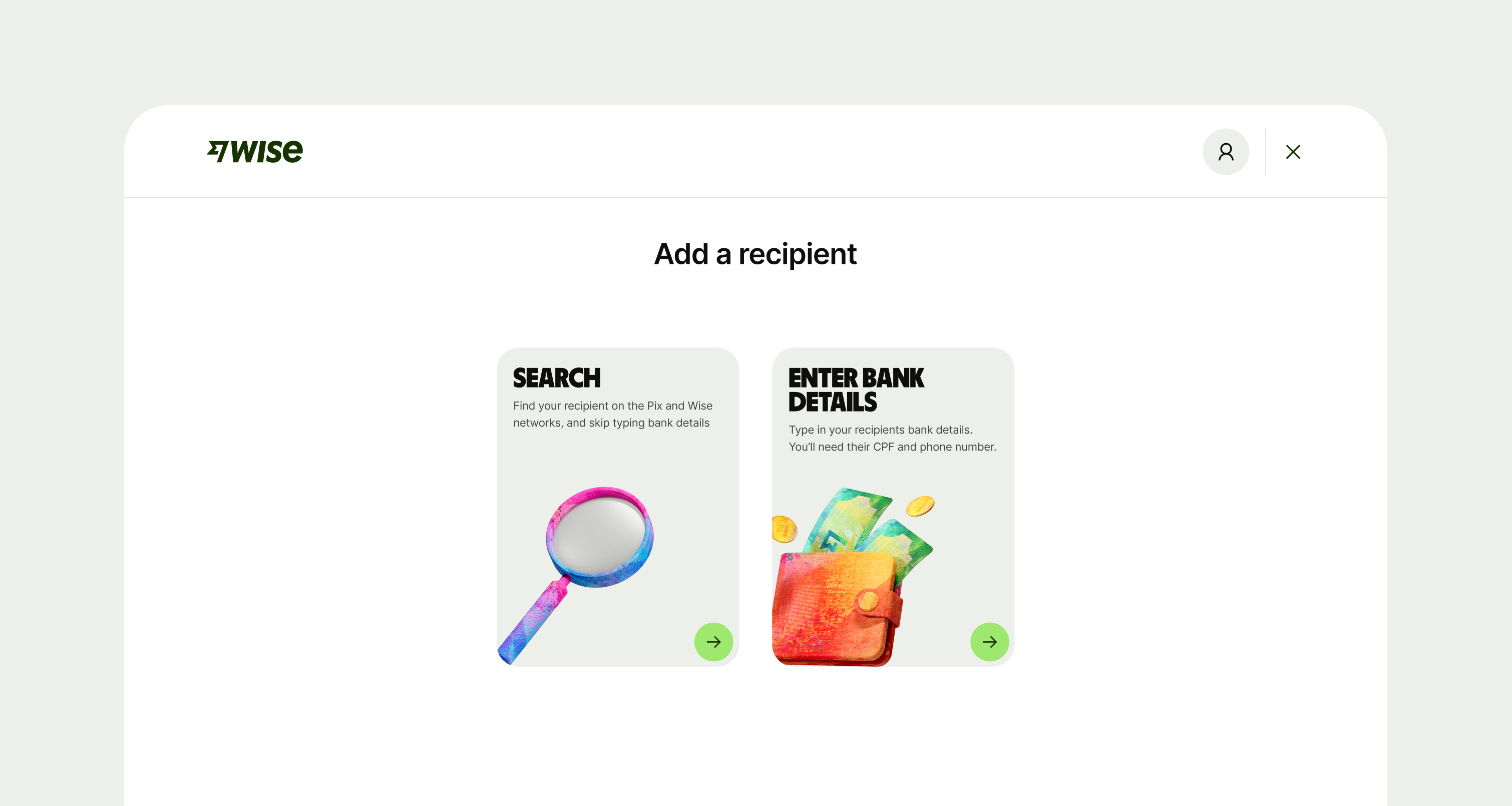 Promo card in a flow