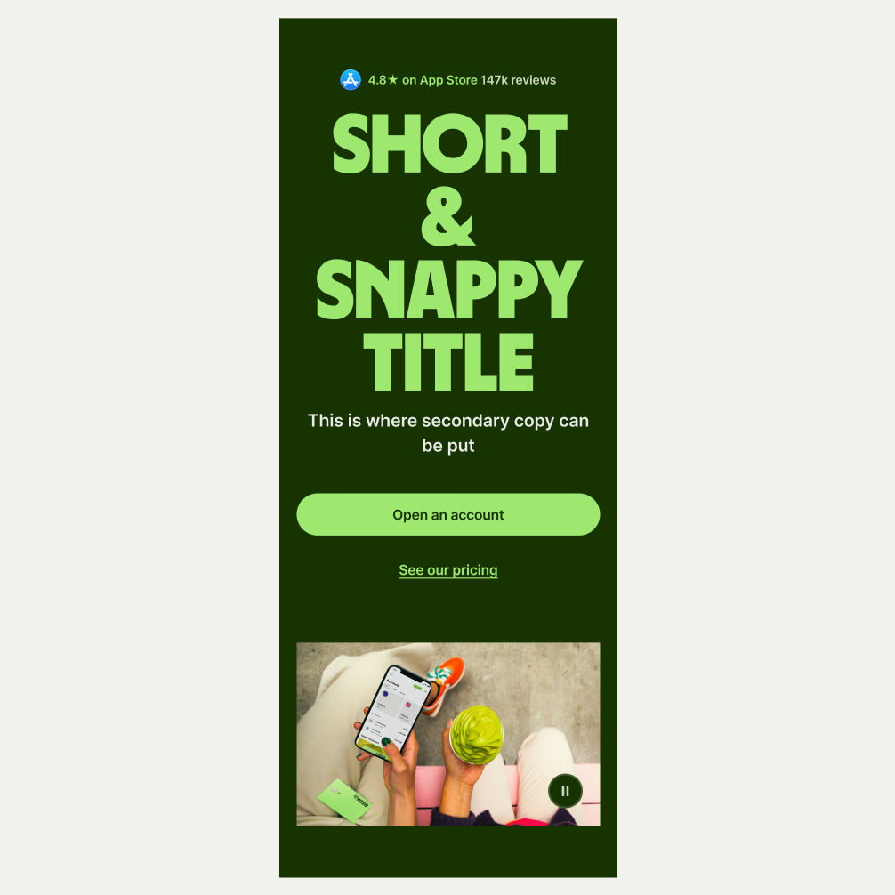 Hero Large pattern in Forest Green theme