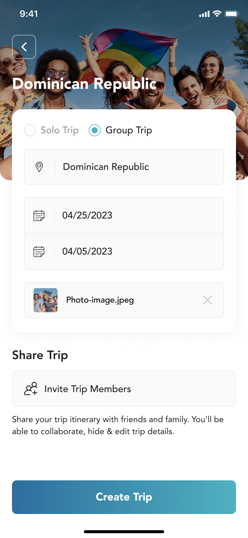 Add New Group Trip