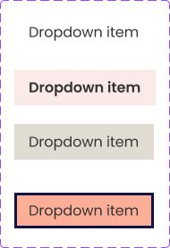 Dropdown item