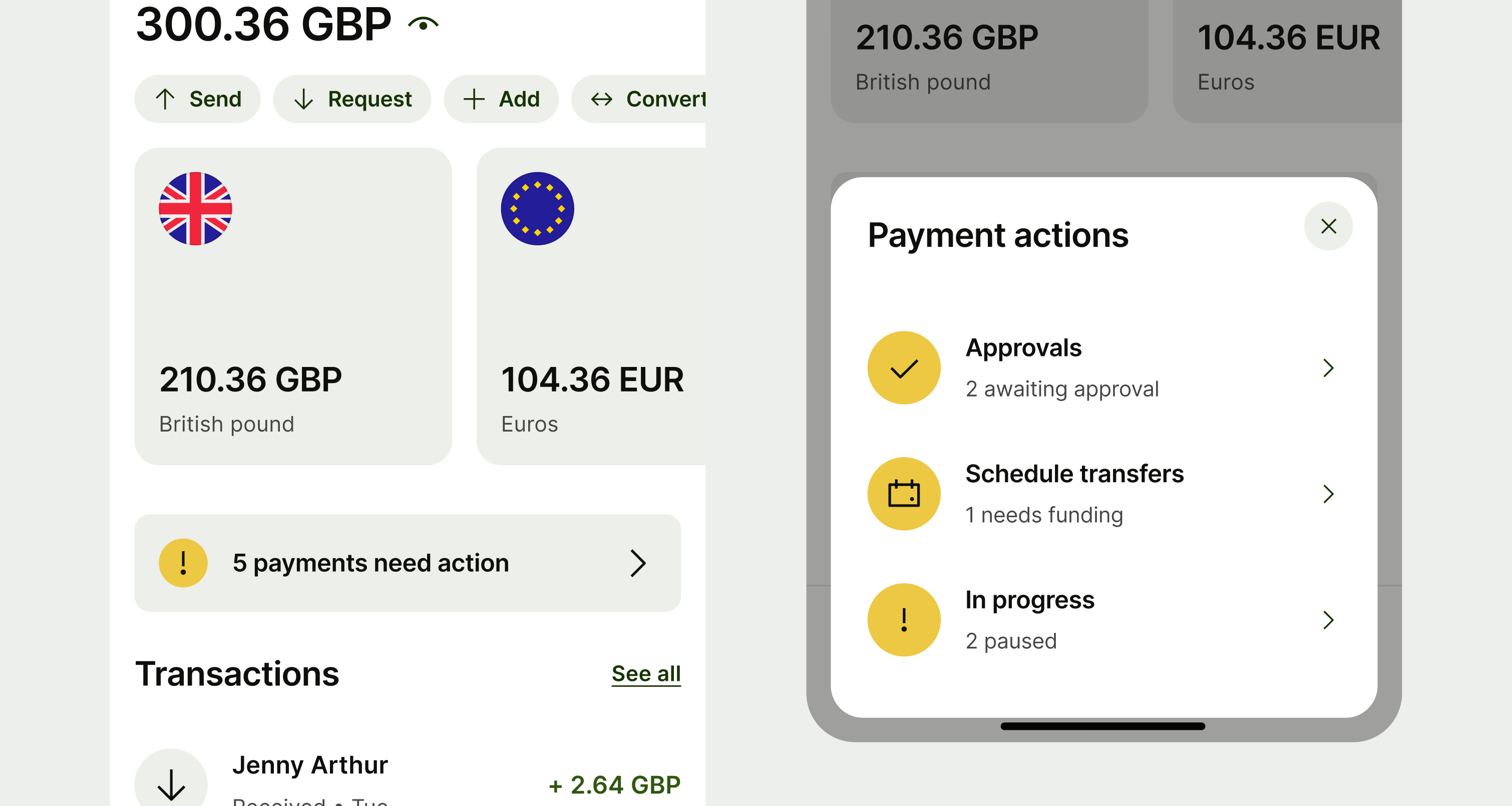 Multiple action alert