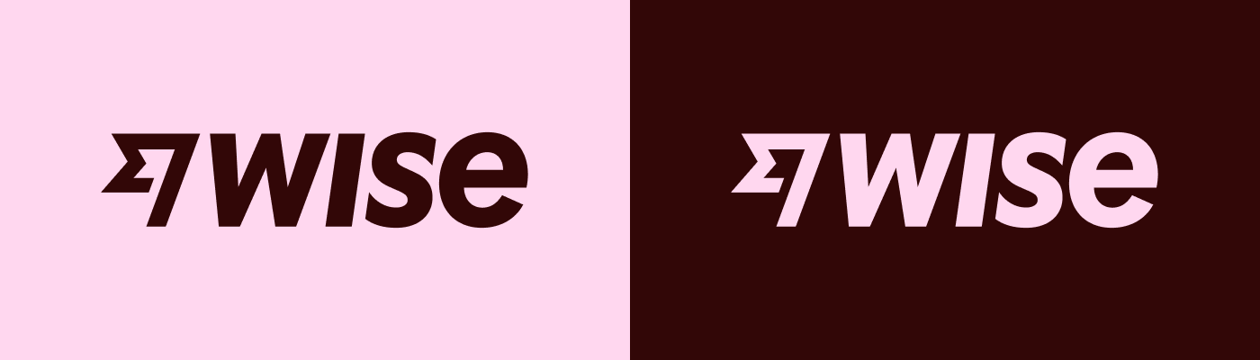 Two Wise logos in pink, side by side.