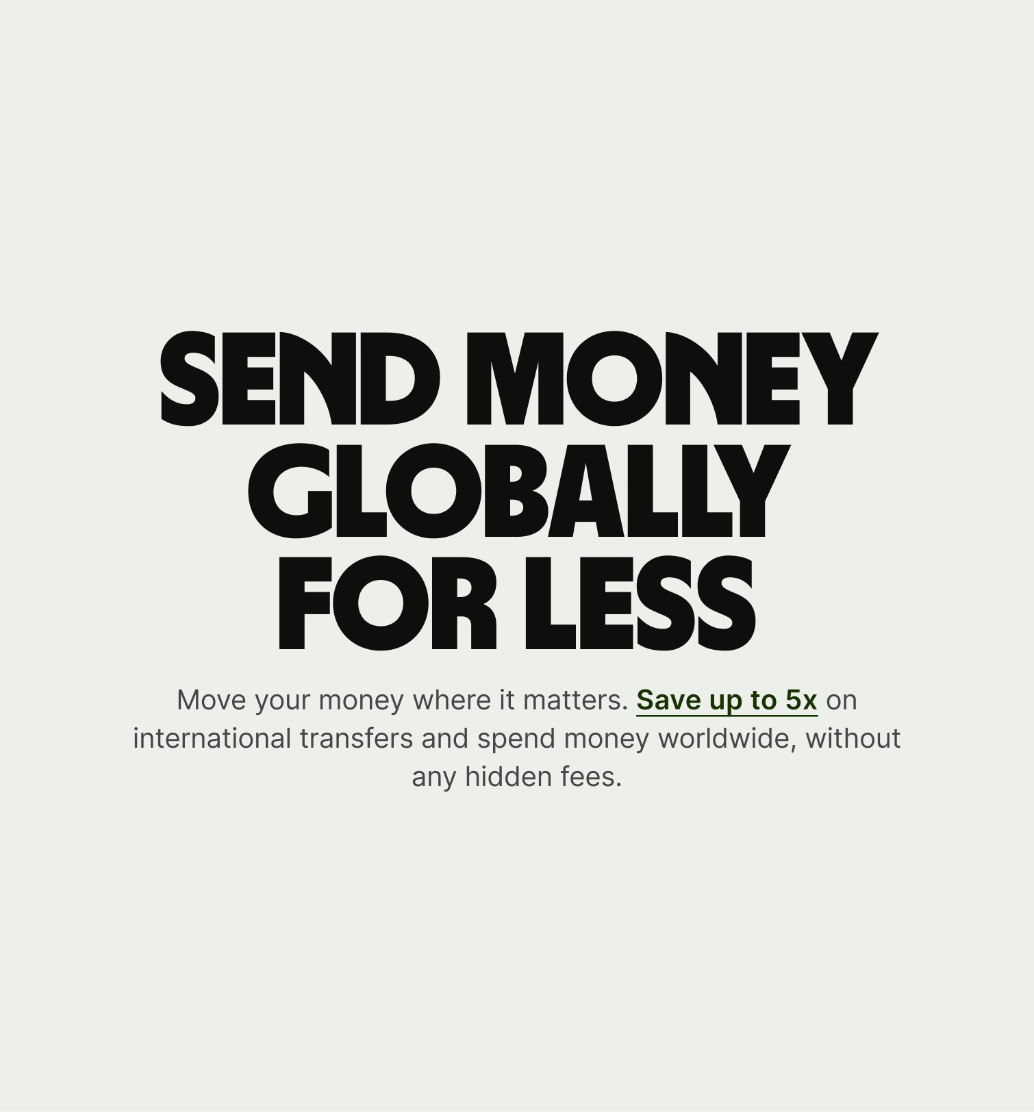 An example of our centrally aligned copy block