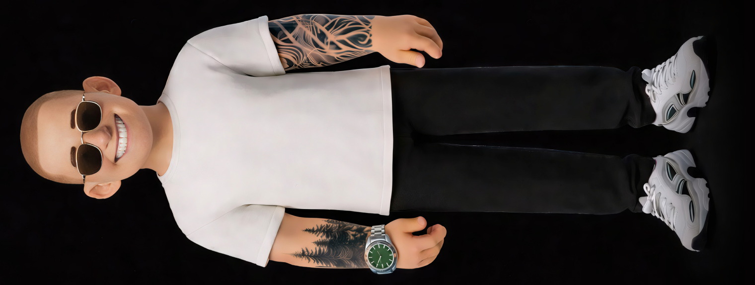 Dmytro working at his desk