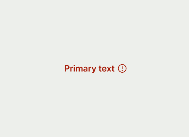 Error text cell type example