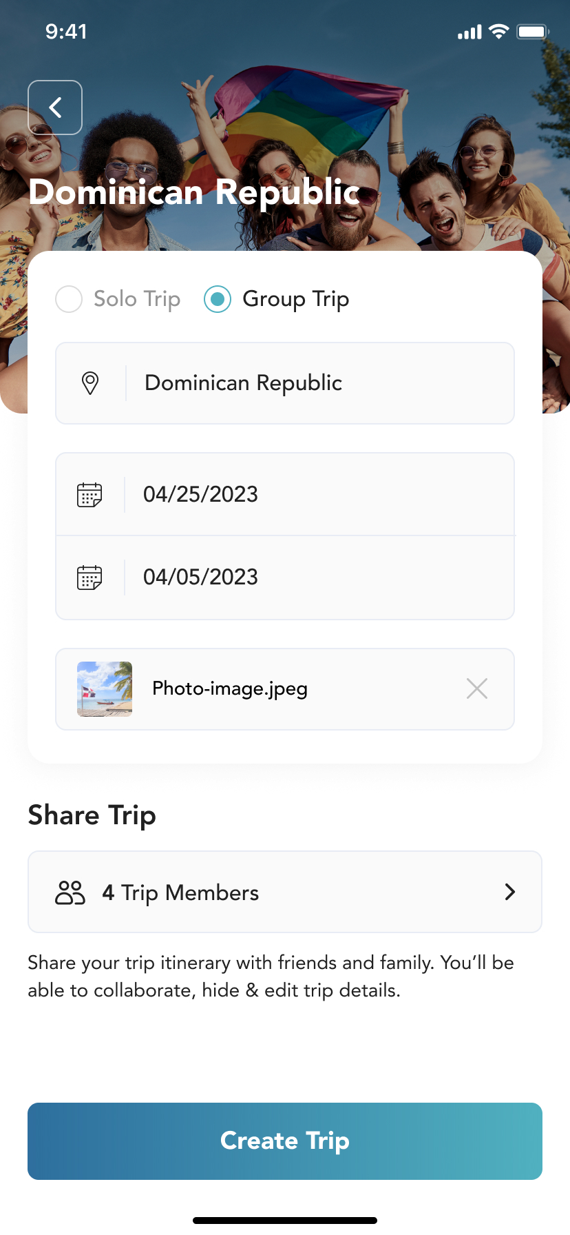 Add New Group Trip