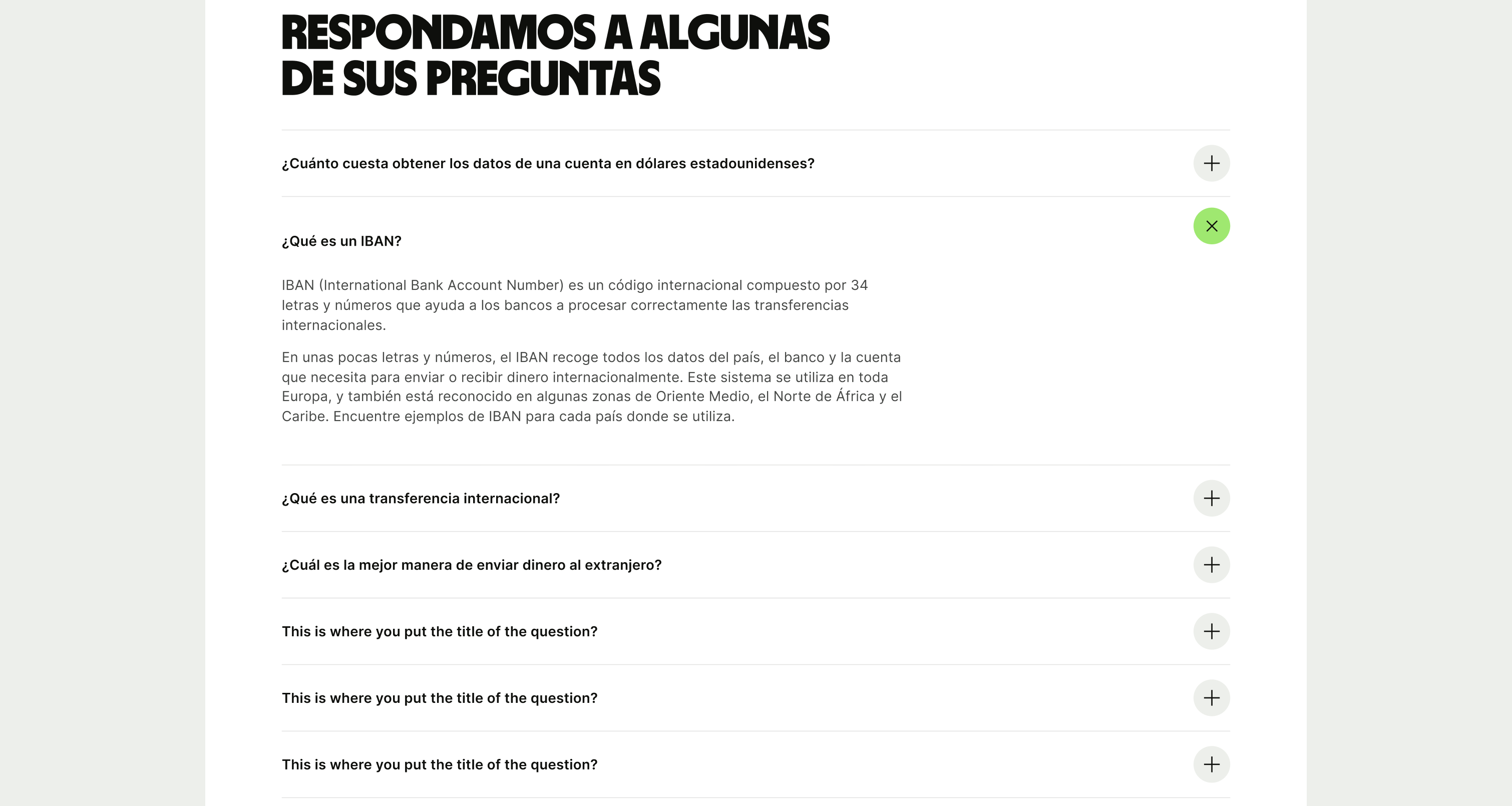 Accordion pattern in another language