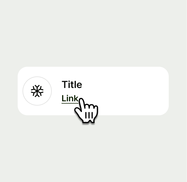 an interactive pointer gloved hand hovering over a link