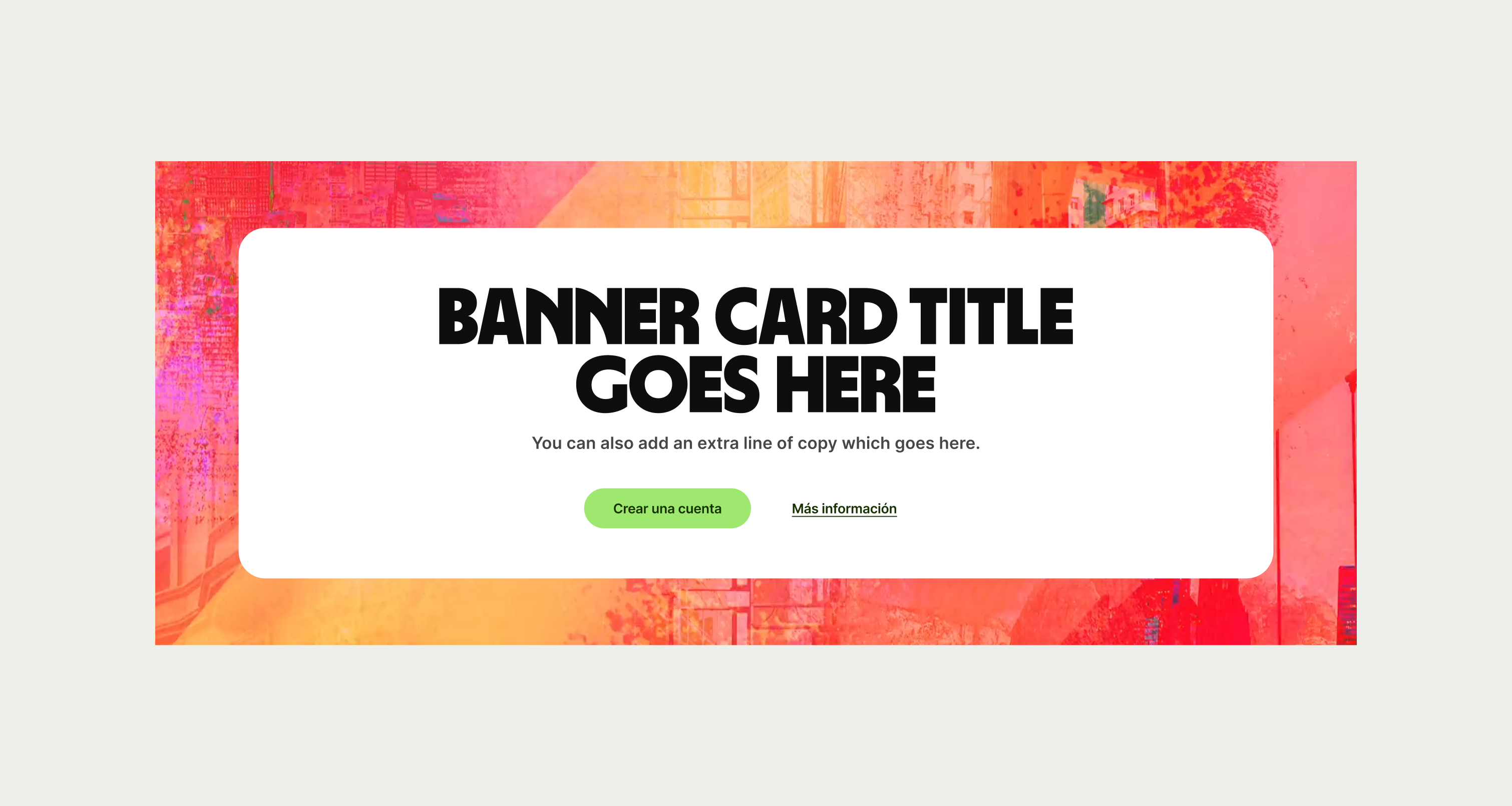 Banner Card pattern in another language