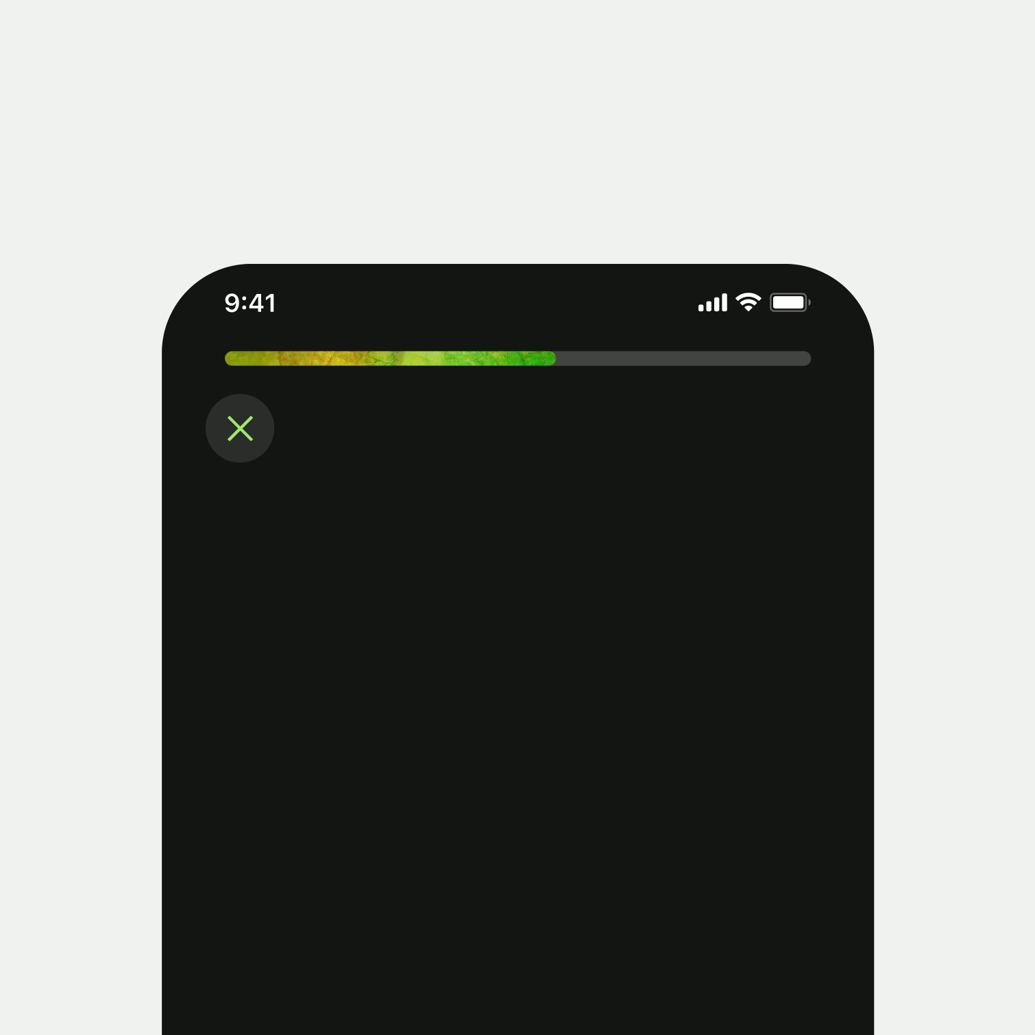 Progress Bar in dark mode 
