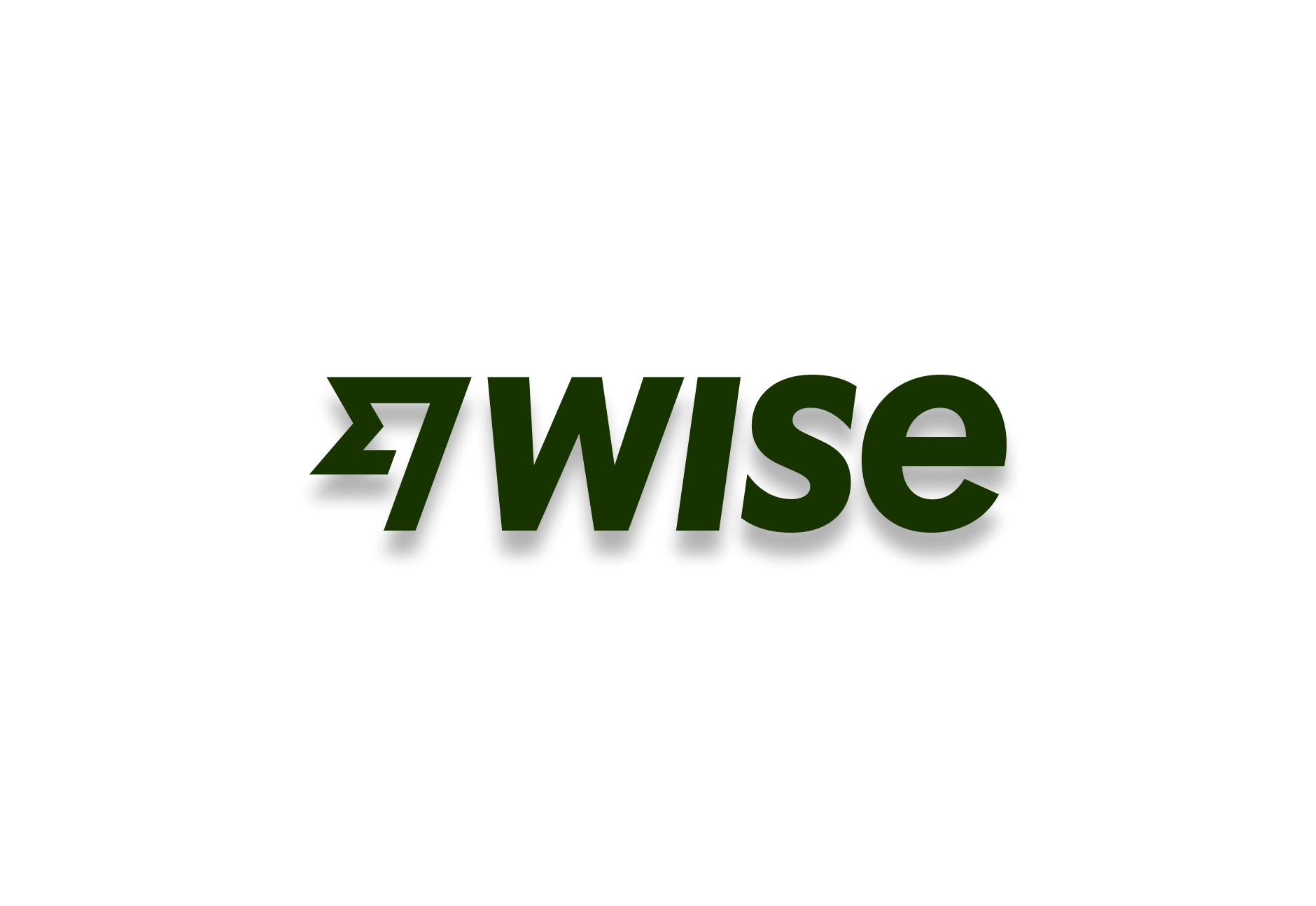 The Wise logo with a shadow.