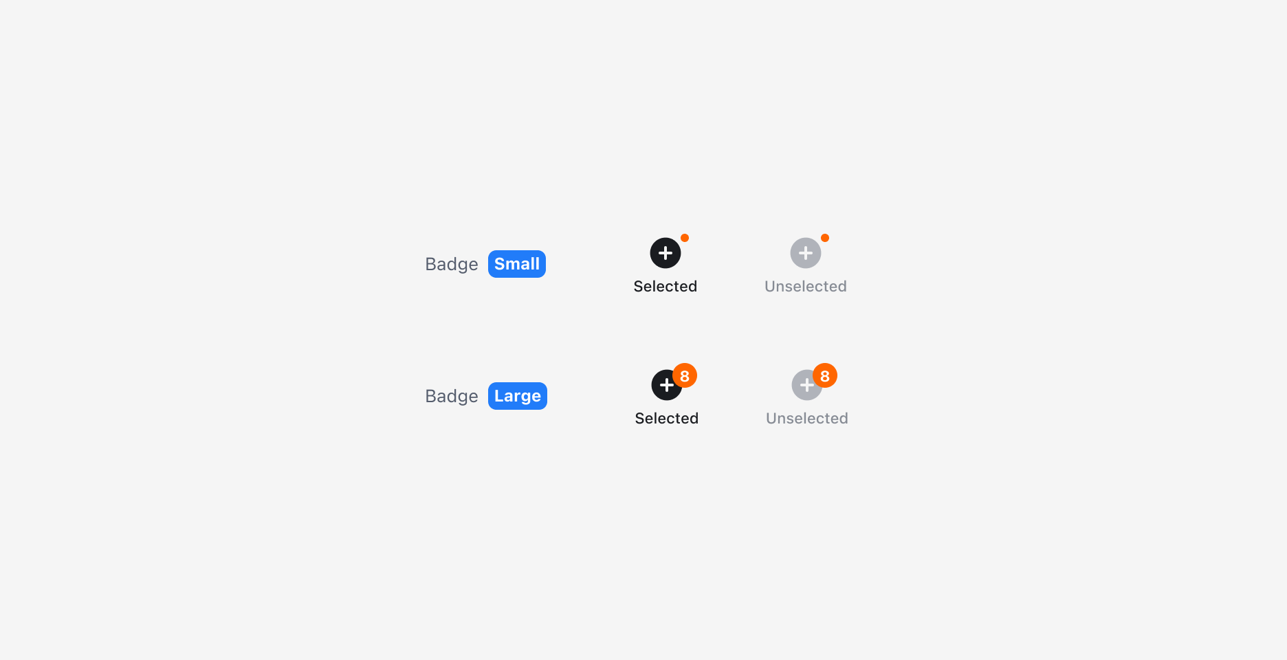Bottom Navigation의 Badge Property - Small, Large 사이즈