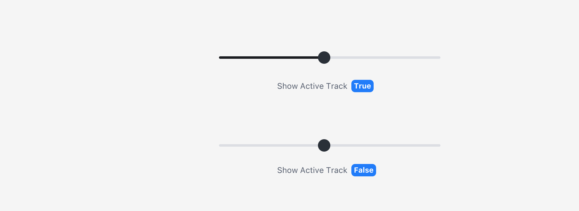 Slider의 Active Track - Show, Hide