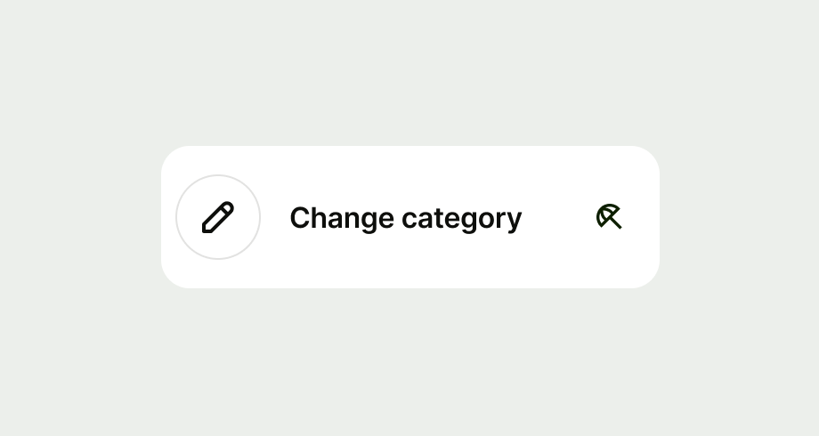 a list item with an umbrella icon