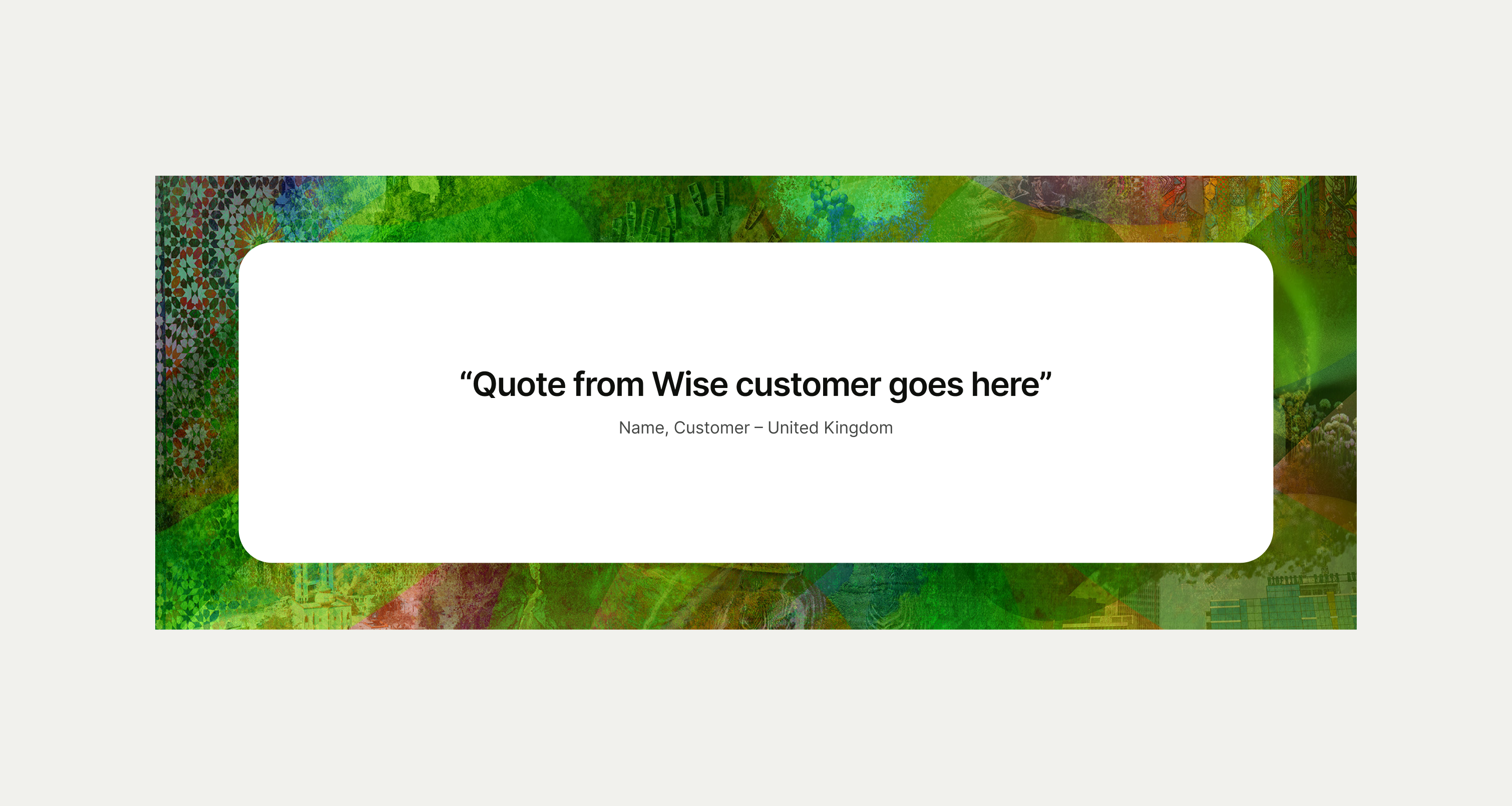 Quote Highlight pattern on desktop