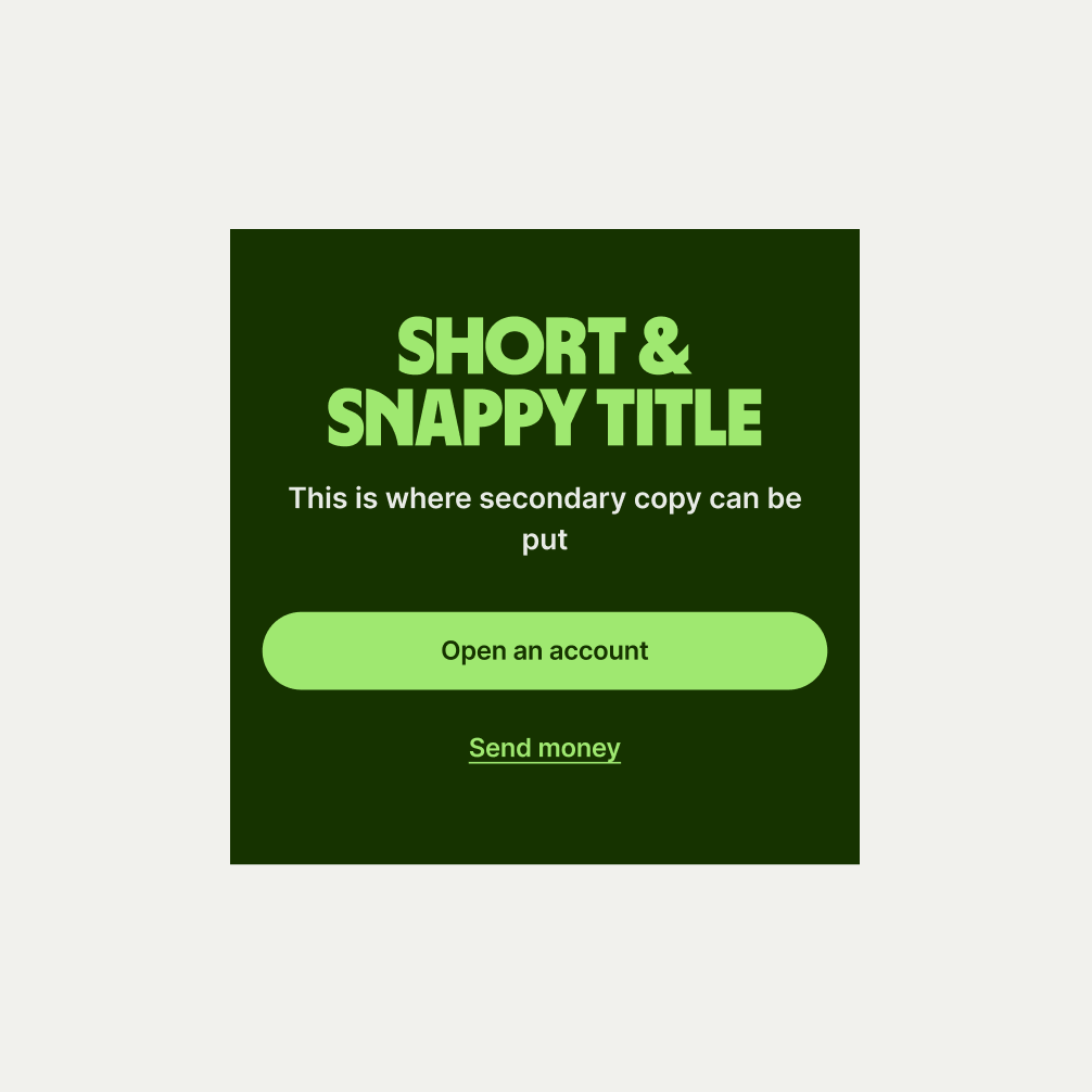 An image of the Hero Simple pattern in Forest Green theme