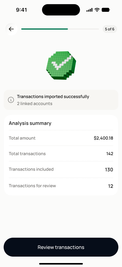 Import & Review Transactions