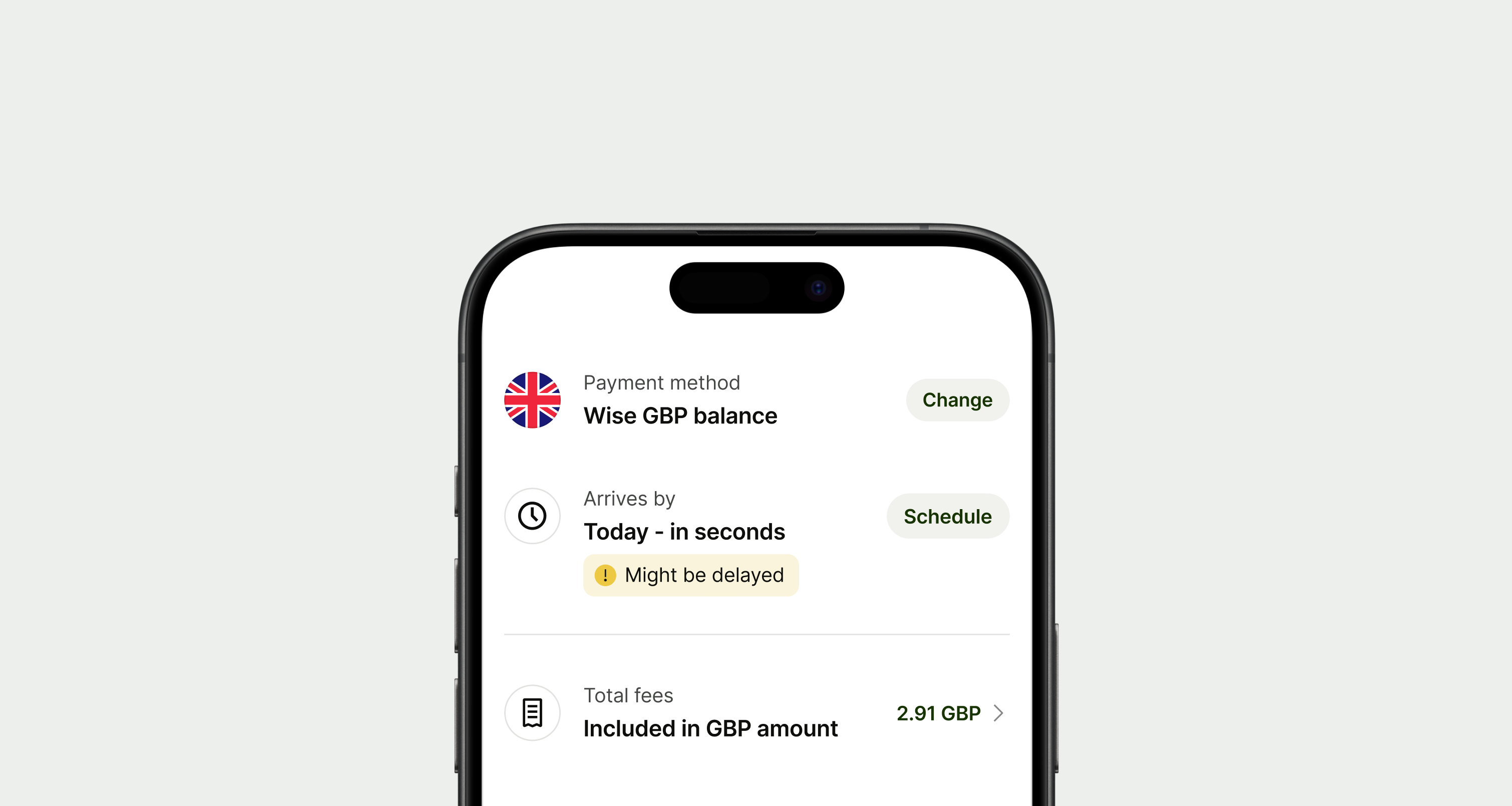 List Item hero image (list items on a phone)