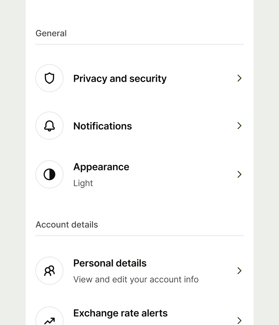 Non interactive avatar on list item