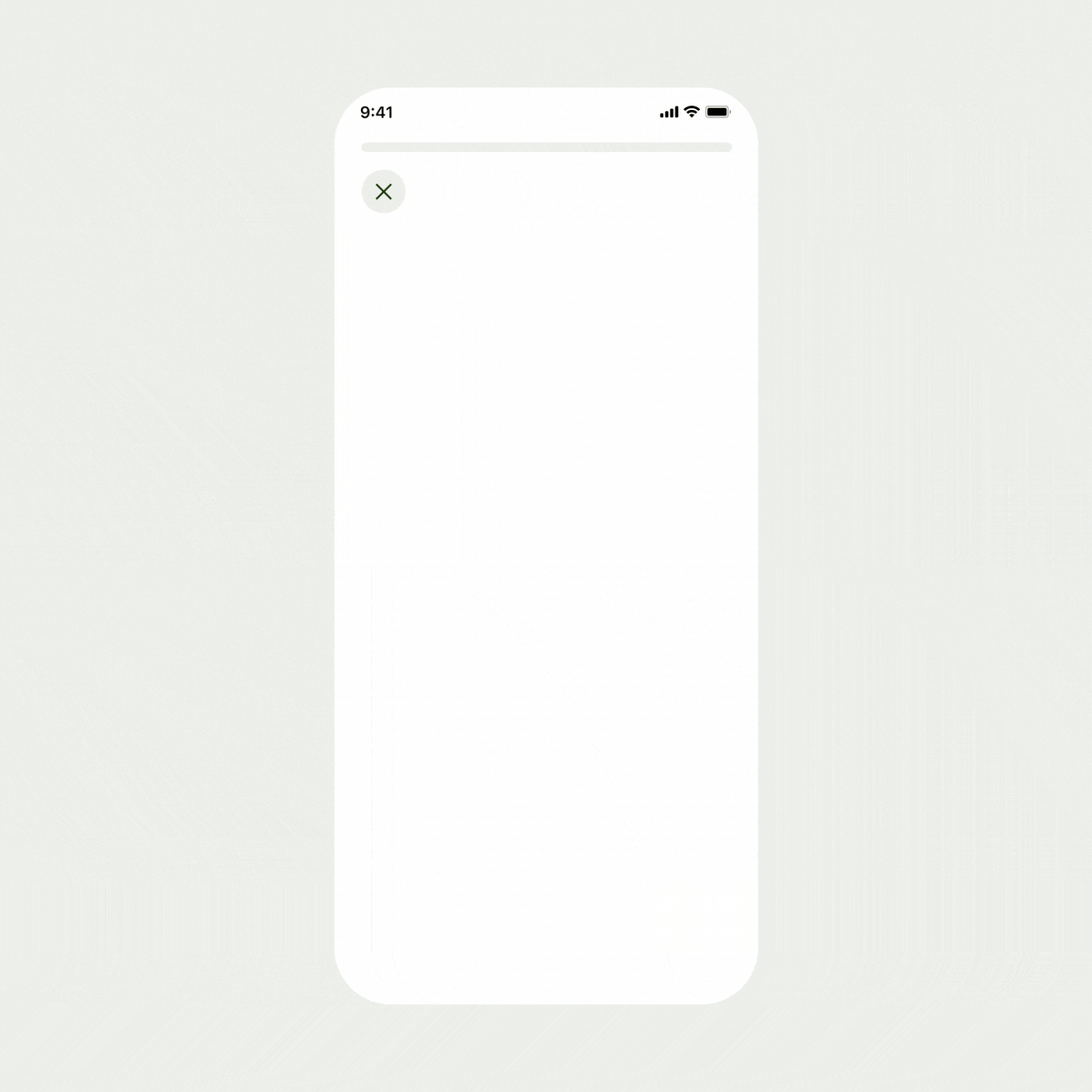 Three different types of reassuring messages cycle and loop indefinitely. 