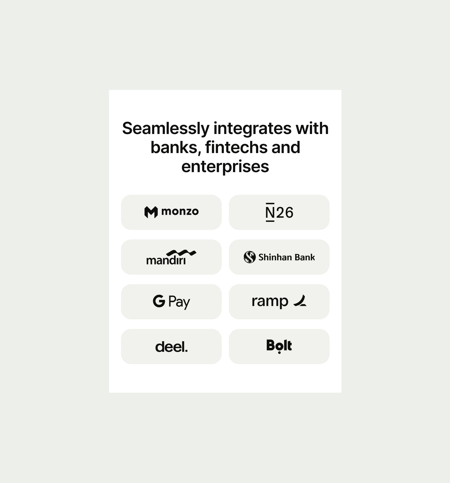 Logo Grid pattern on mobile