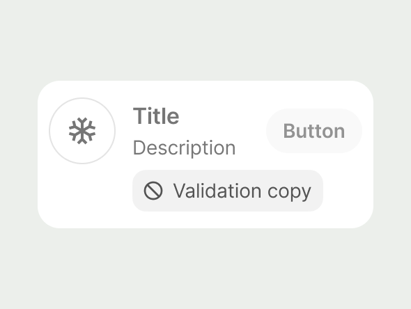 disabled button list item