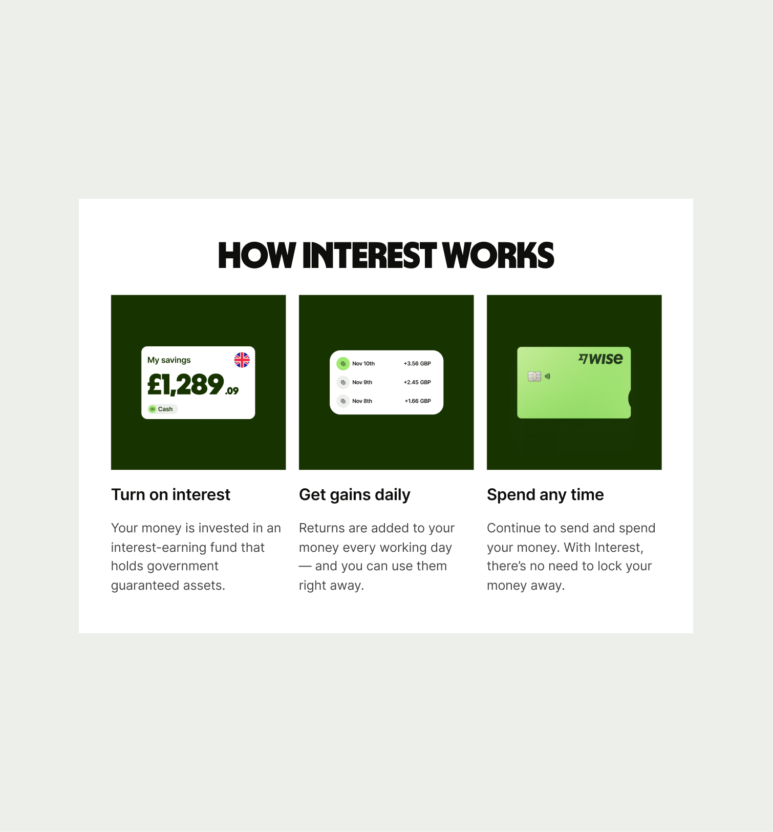 Card Cluster Image pattern on tablet