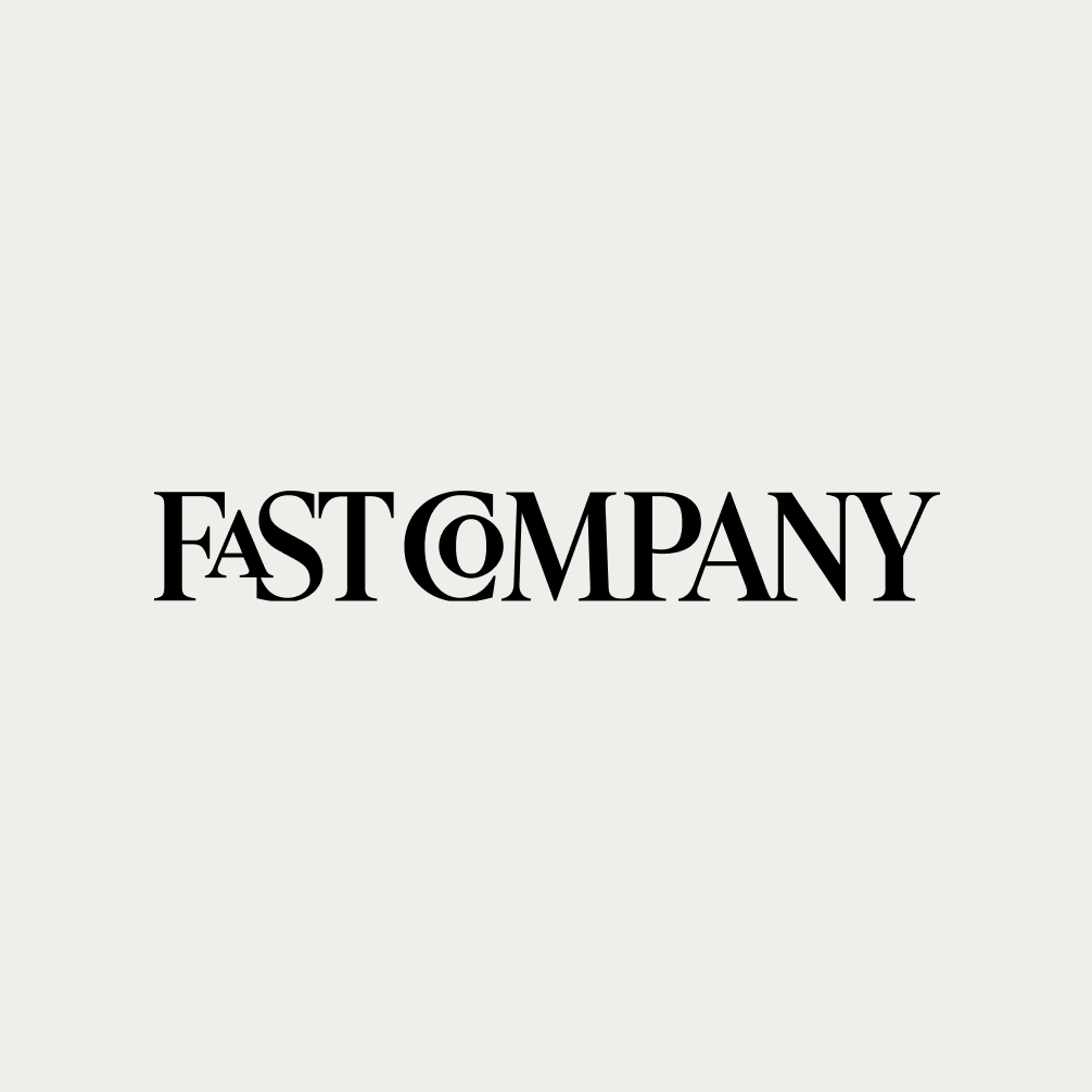 Fast Company logo on a gray background