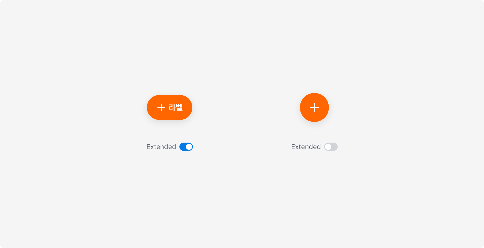Floating Action Button의 Extended Property