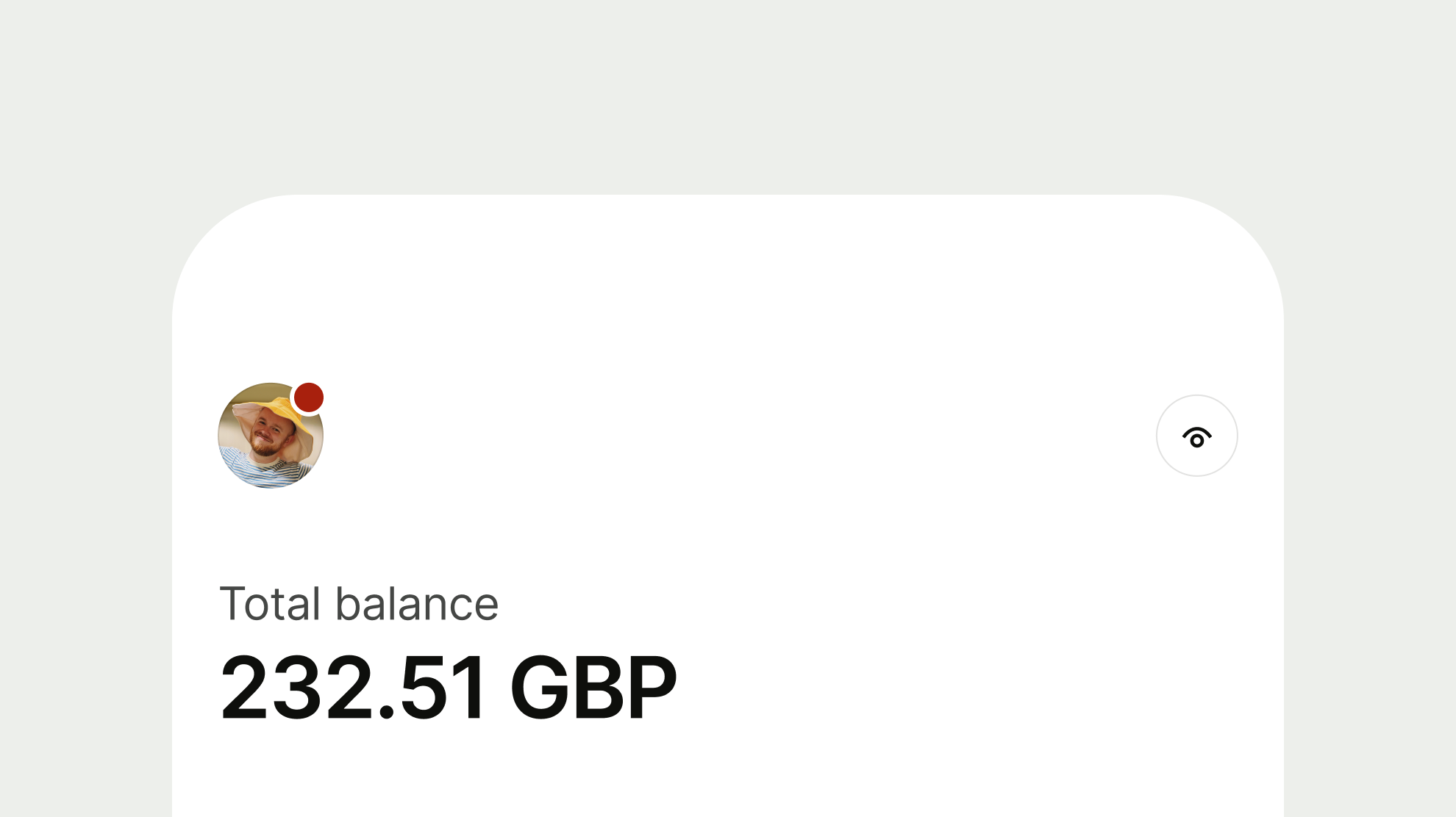 Profile avatar with notification 