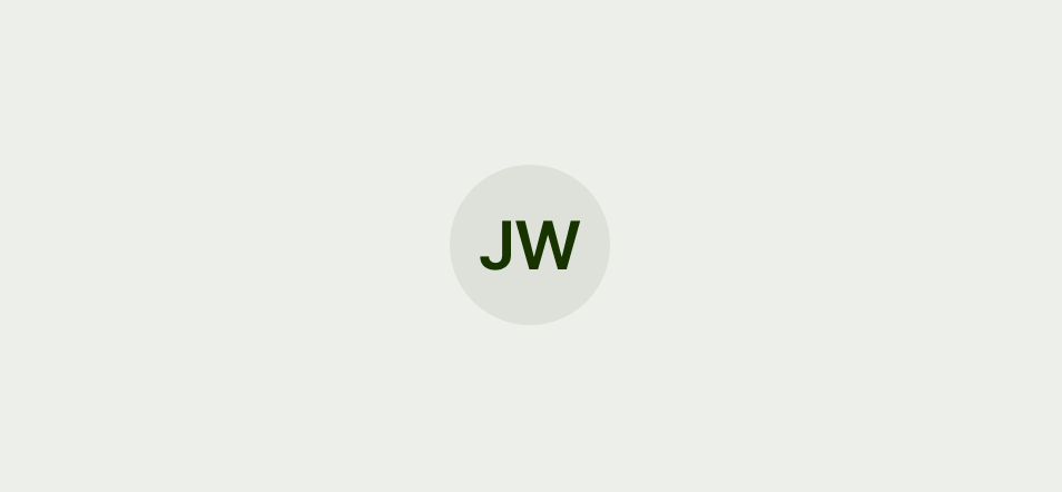 Avatar with JW initials