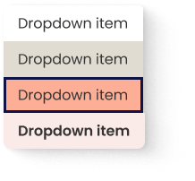 Dropdown drawer