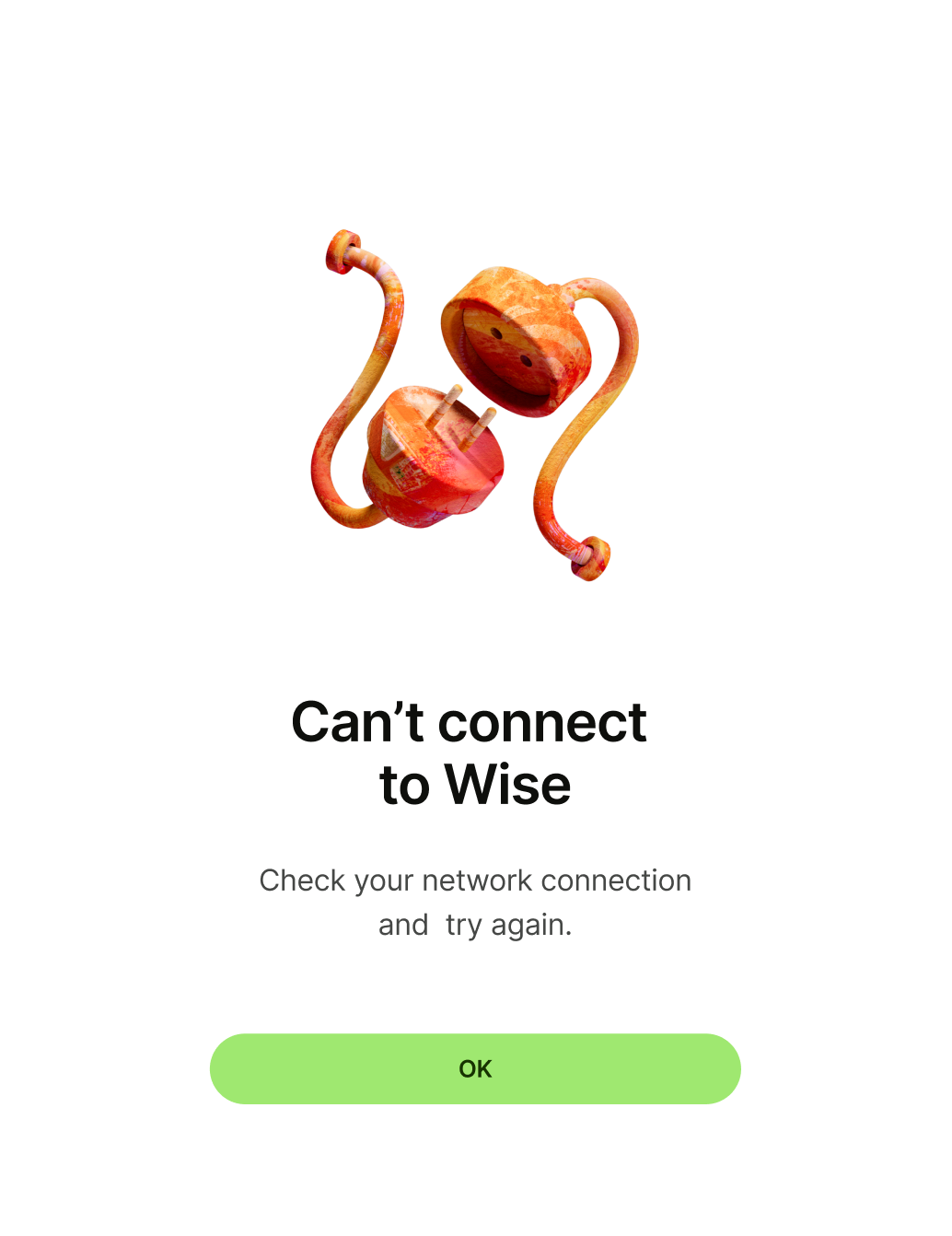 An error screen.