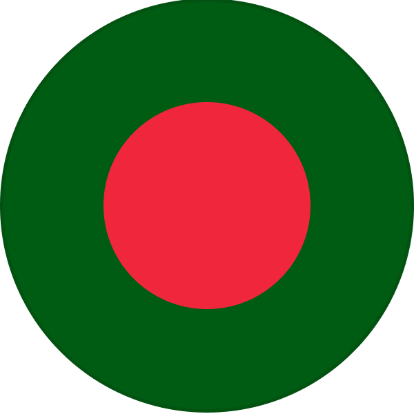 The Bangladesh flag.