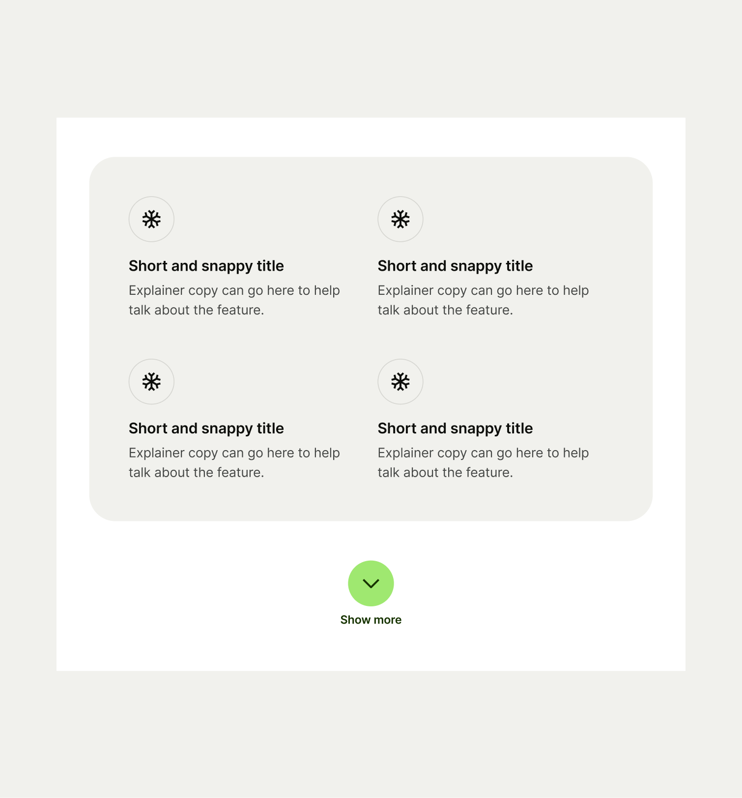 Icon List pattern on tablet