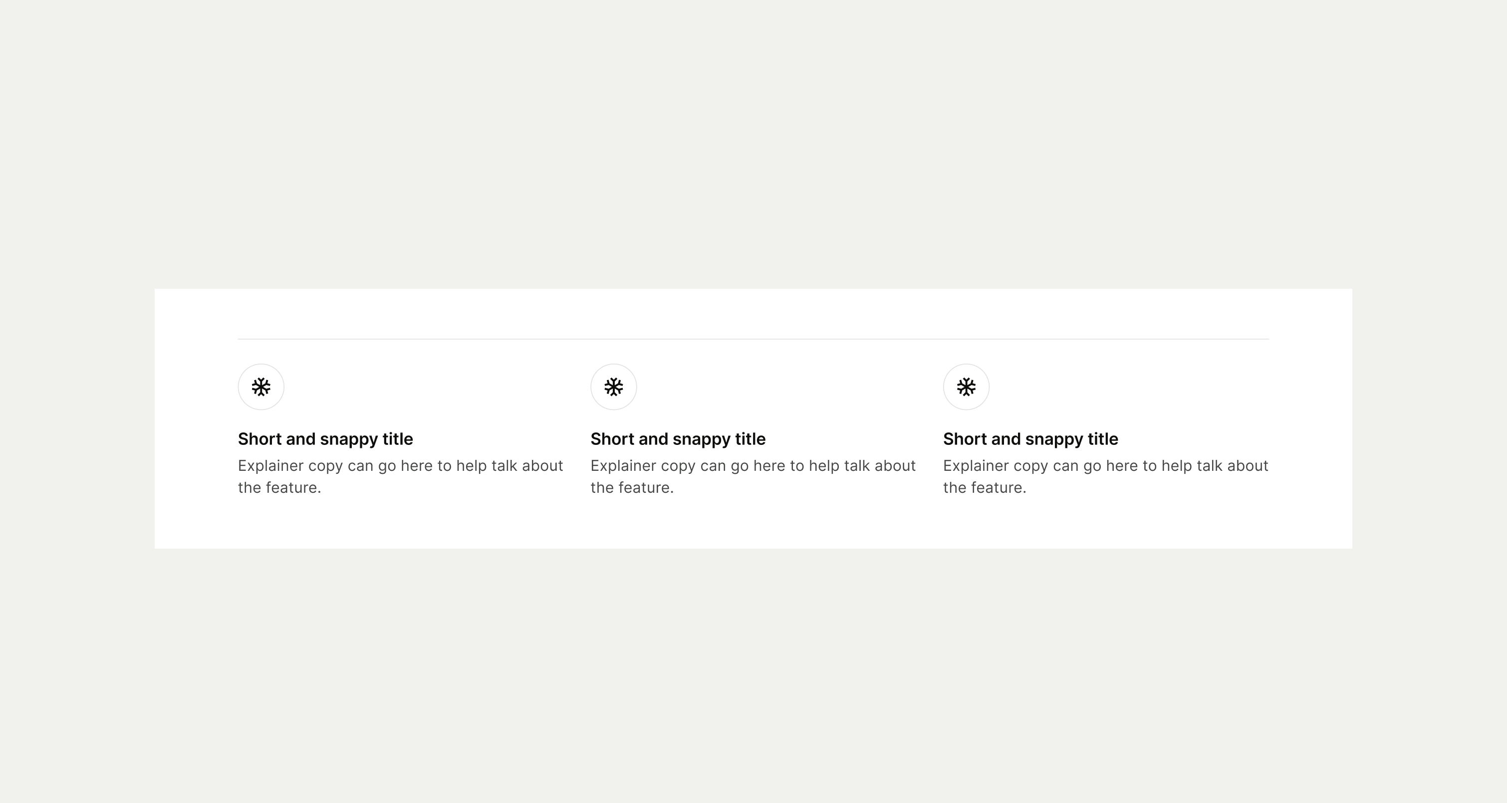 Icon Divider pattern on desktop