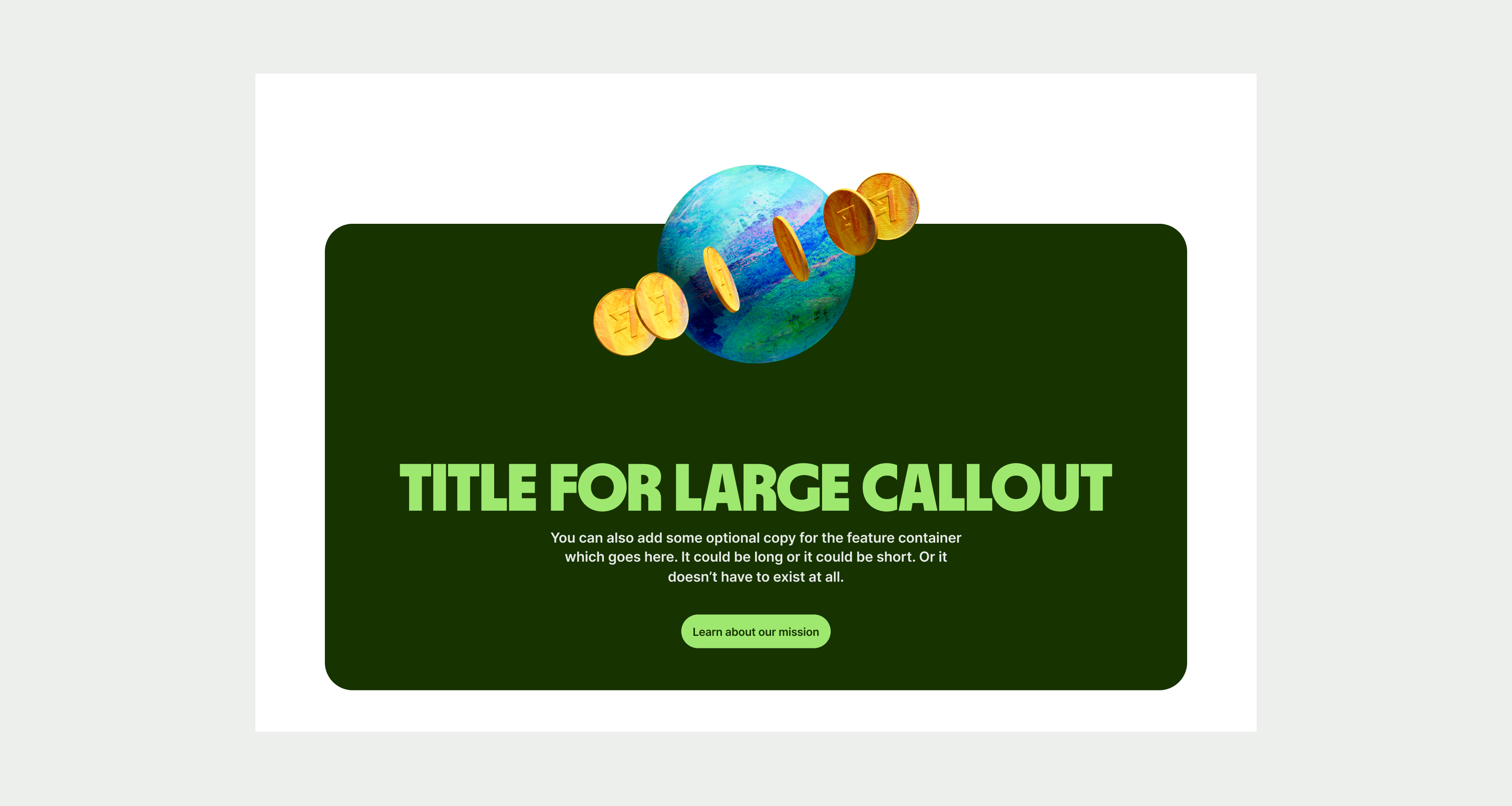 Callout Large pattern on desktop