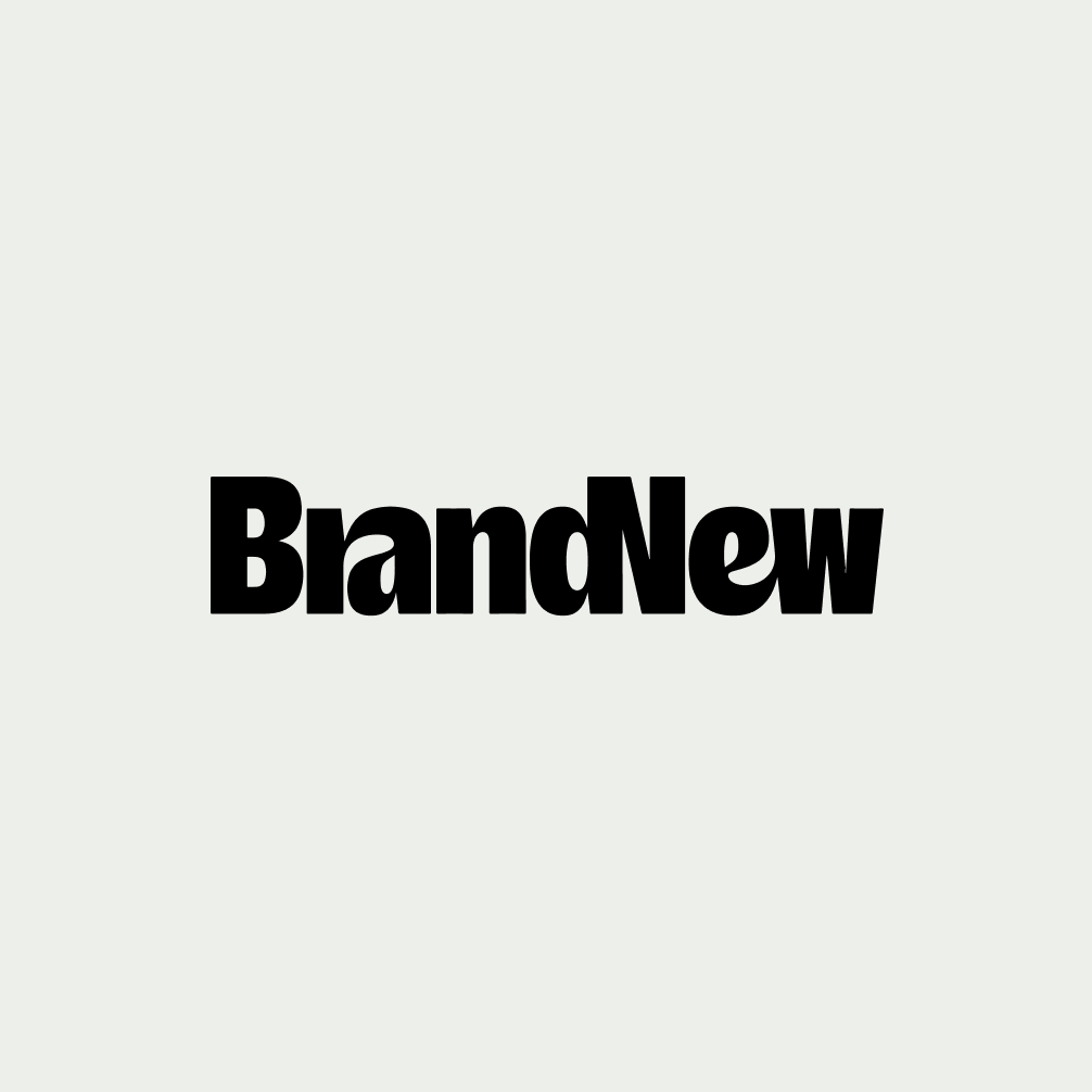 Brand New logo on a gray background