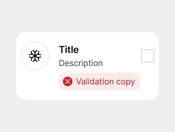 disabled checkbox list item