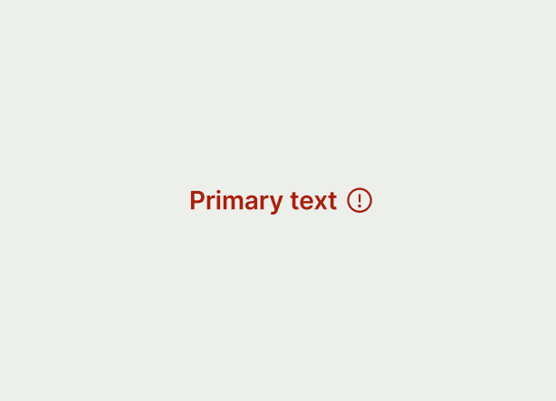 Error text cell type example