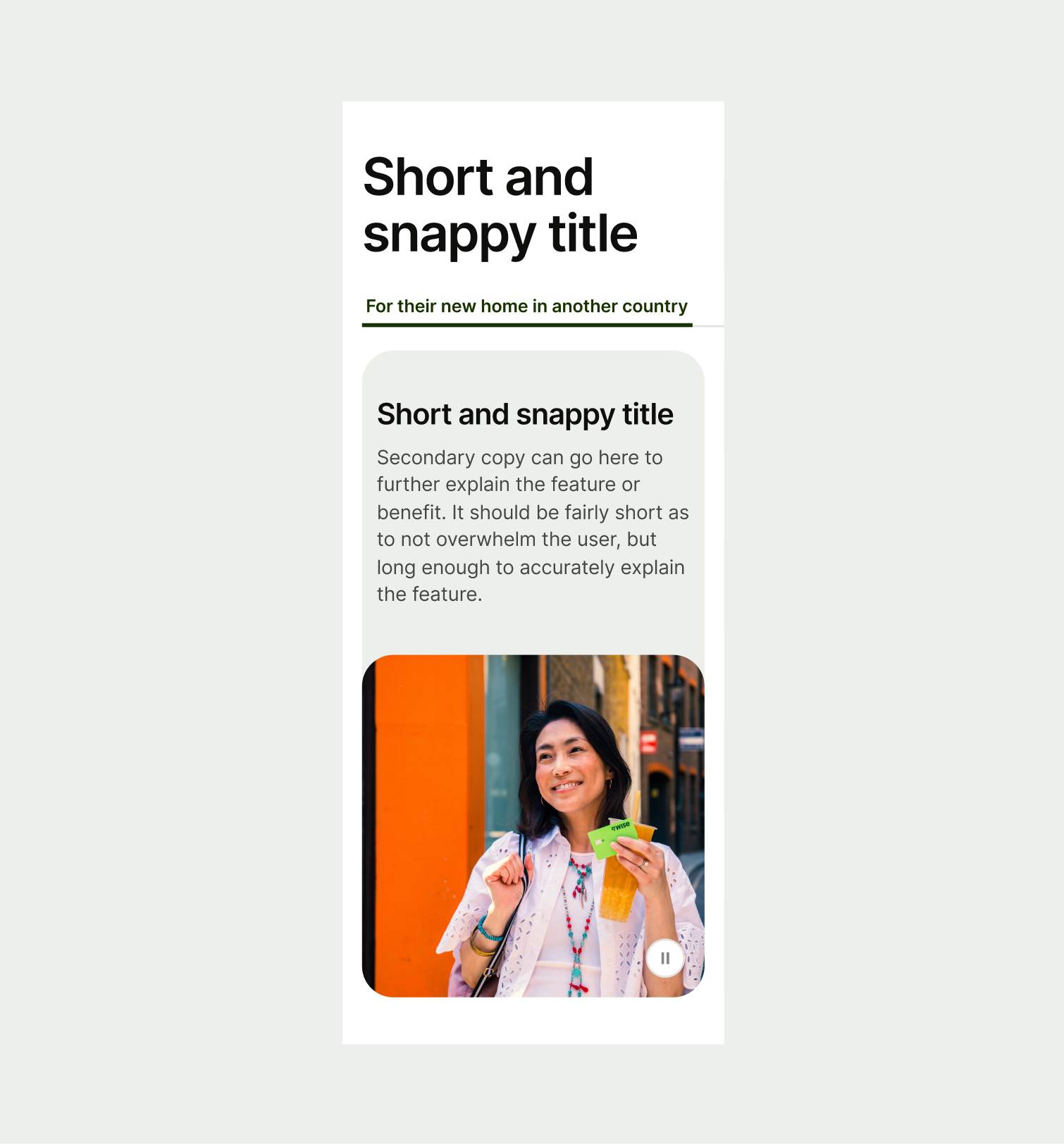 Tabs Feature pattern with incorrect UX