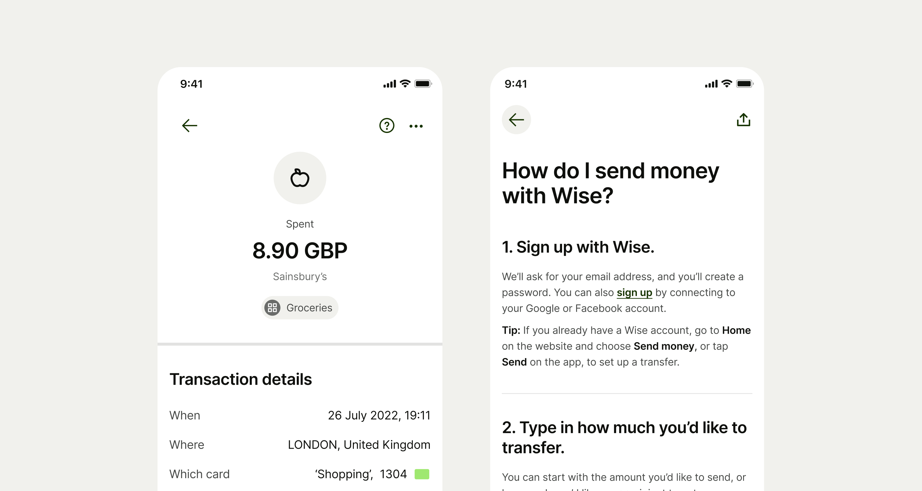 Activity page and how to page