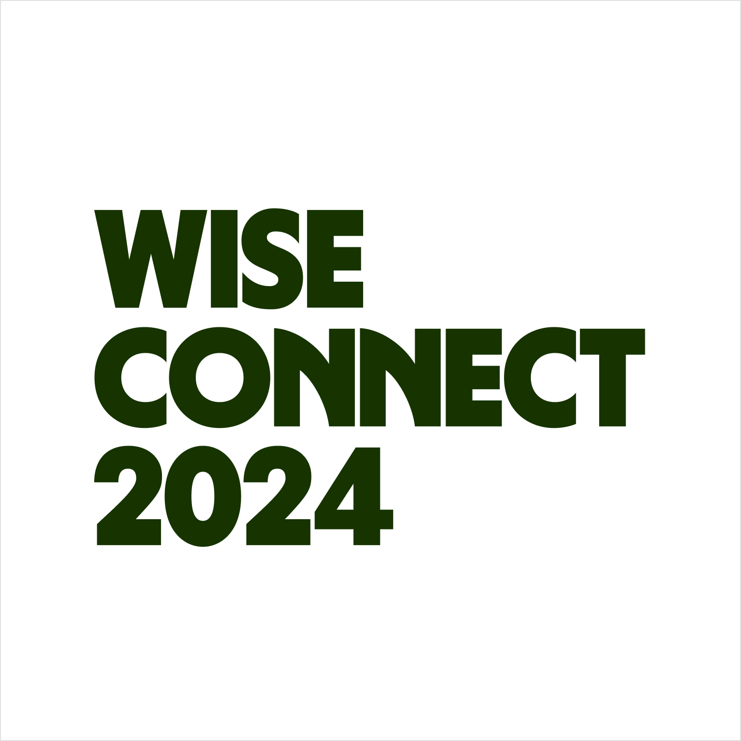 Wise connect lockup on white background