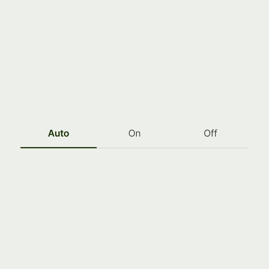 Tabs with alike options