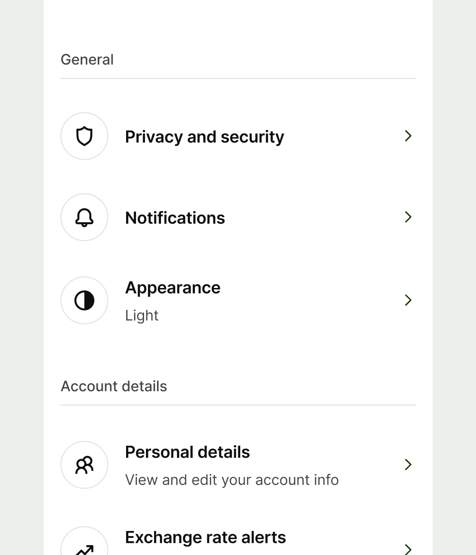 Non interactive avatar on list item