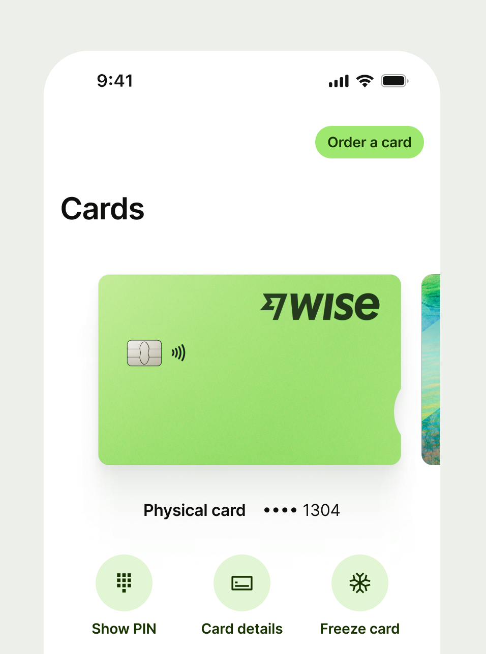 Circular button secondary state