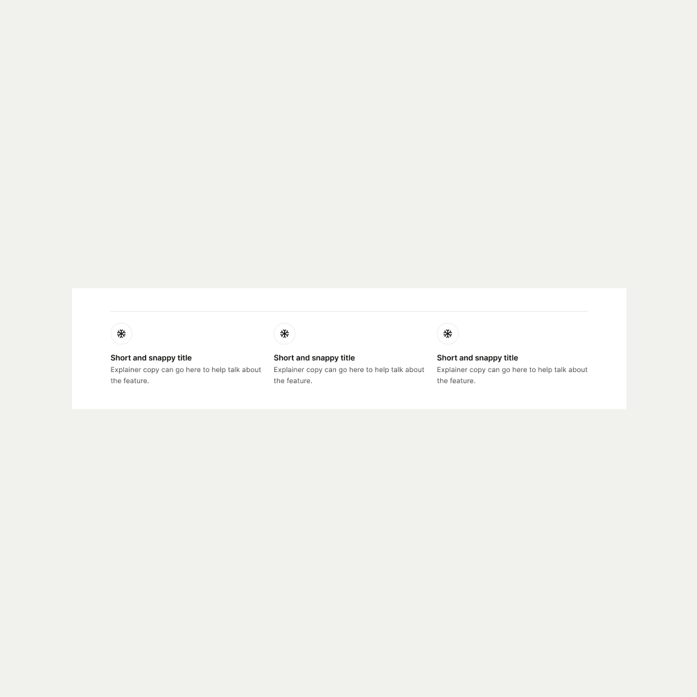 Icon Divider pattern in Light theme